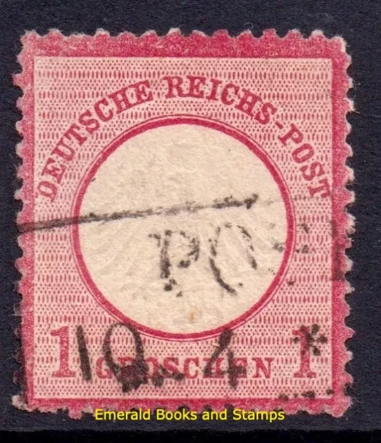 EBS German Empire 1872 - 1 Groschen  - kleiner Brustschild - Michel 4 - Used (u5