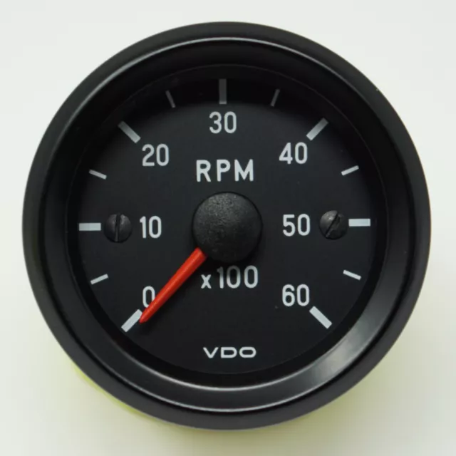 VDO Cockpit International Tachometer 2 1/16in 6000 Umin 24V