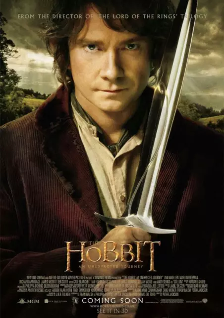 The Hobbit An Unexpected Journey 2012 Movie Poster A5 A4 A3 A2 A1 2