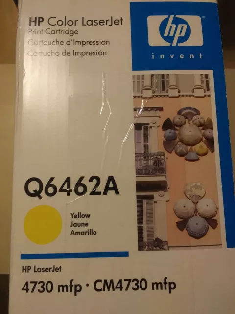 Genuine Q6462A HP Yellow Toner Color LaserJet 4730MFP CM4730mfp NEW