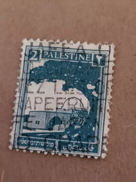 Palestine Old Pictorial Stamp 2 Palestine Mils