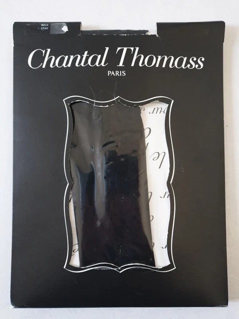 Mi-bas Chantal Thomass - Modèle "Nouez-moi" Noir - Taille Unique - Neuf Avec étiquettes
