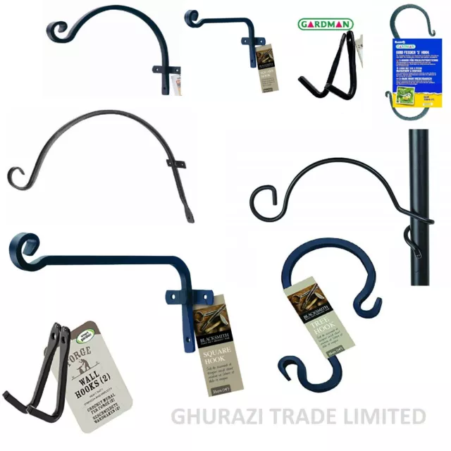 New Steel Wall Blacksmith Forged Barn S Hook Kitchen Garage hanger Feeder Hooks