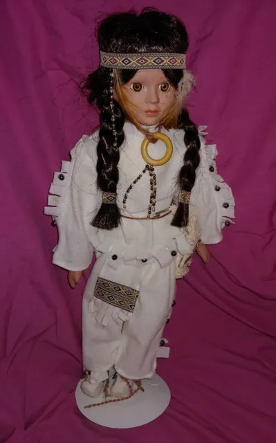 Heritage Mint Collection Porcelain Native American Doll