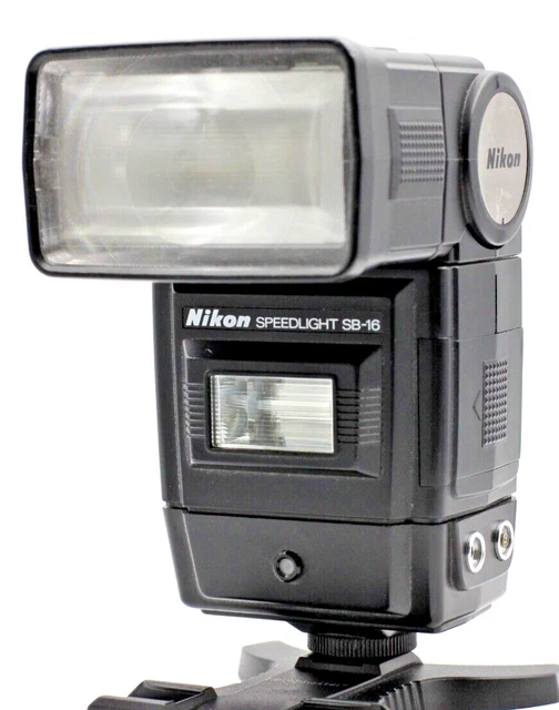 Nikon SB-16 TTL Dual Bounce Swivel SLR Flash Good Used 6226124