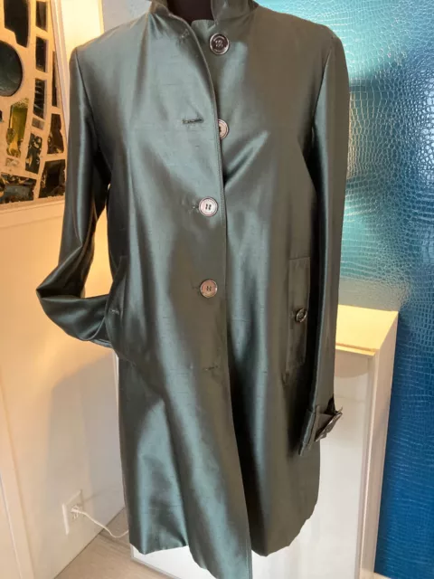 Burberry  London Womens Silk  Trenchcoat Size 8 Usa