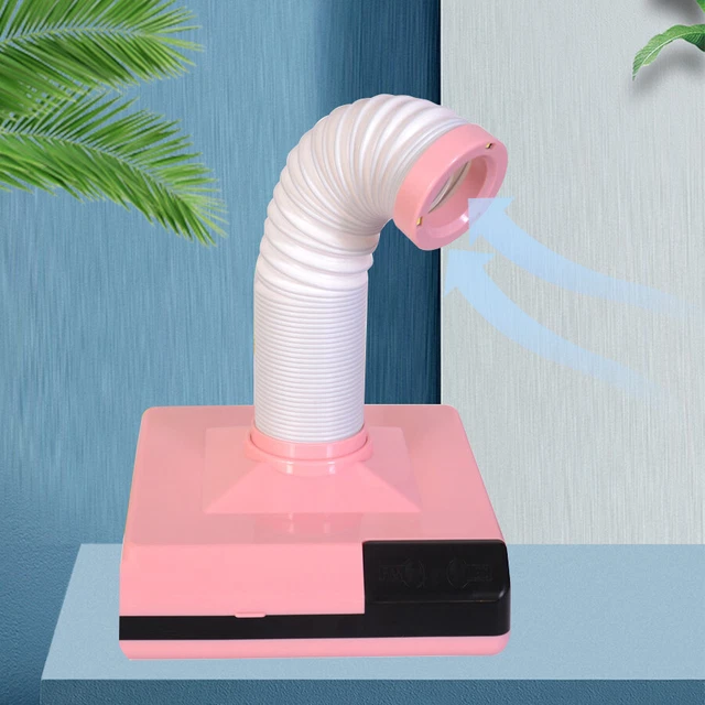 65W Portable Dental Lab Desktop Dust Collector Extractor Vacuum Machine Pink FDA