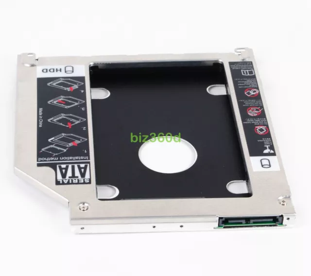 For Apple MacBook Pro A1278 A1286 A1297 2nd 9.5mm SATA HDD SSD Caddy Adapter Bay