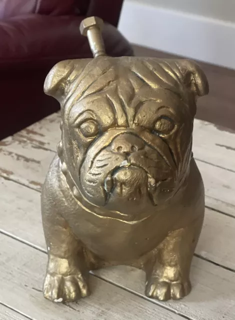 Vintage Chalkware Bulldog