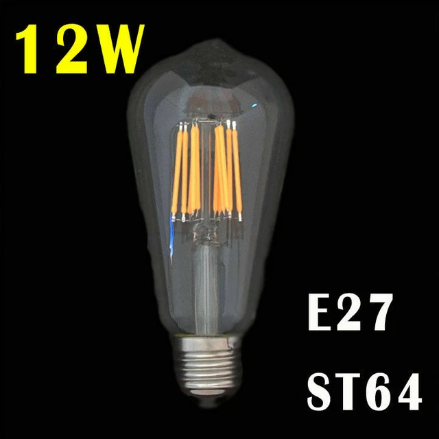 Dimmbar E14 E27 B22 2/4/6/8W 12W Edison Retro Filament Licht Lampe LED Birne 3