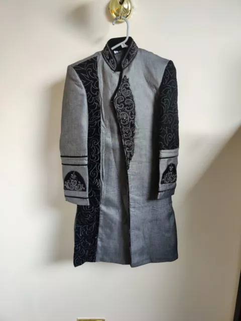 Pigiama speciale kurta bambino sherwani pakistano matrimonio indiano Eid Diwali età 12-14