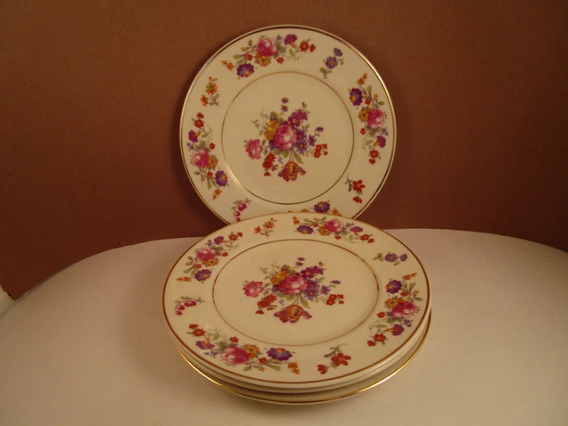 Vintage Syracuse China Old Ivory Sharon Set of 4 Bread Plates B