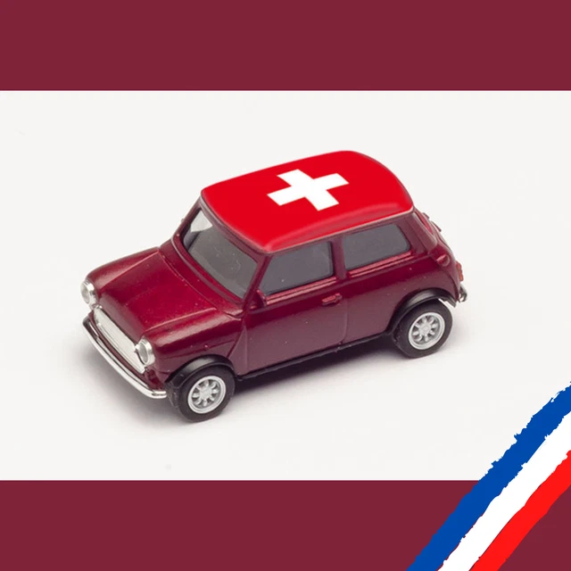 Herpa - austin mini série euro 2020 / 2021  SUISSE / SWITZERLAND - 420730 - HO