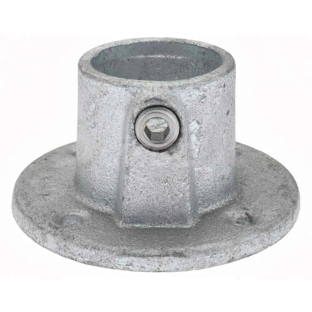 PRO-SAFE Galvanized Iron Pipe Rail Fitting, 1-1/2" Pipe, Railing Flange, 1 Piece