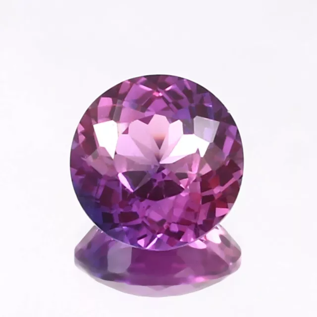 AAA Natural 8.40 Ct Purple Pink Montana Sapphire Loose Round Cut Gemstone