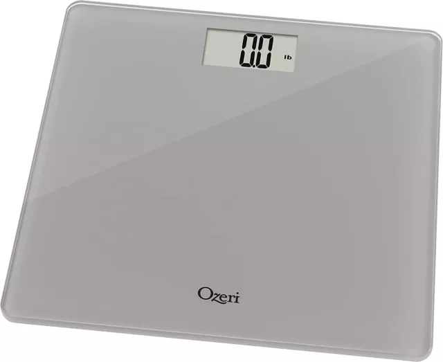 Ozeri Precision Bath Scale, Tempered Glass [COLORS] 440 lbs Max - 0.1 lbs sensor