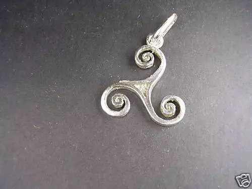 Triskele - Triskelion Triskel Pendentif en Argent 925 Millièmes Sterling Silver