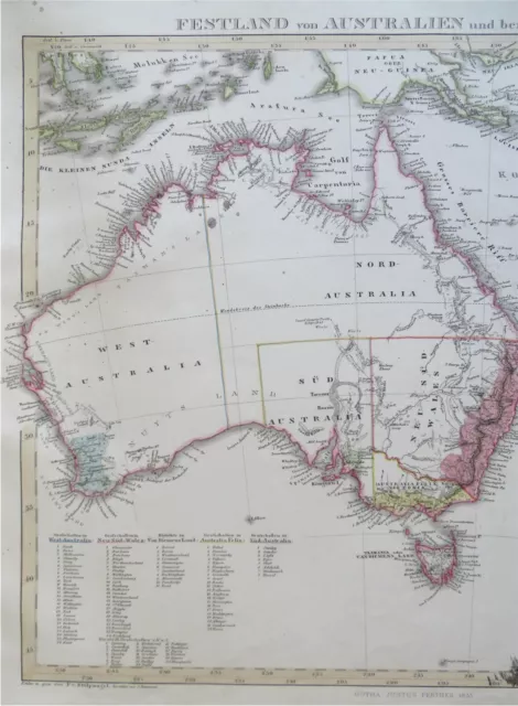 Australia New Zealand New Caledonia Papua New Guinea 1855 Stulpnagel map