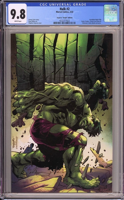 Hulk #2 Comics Illuminati Stephen Segovia Exclusive - CGC 9.8!