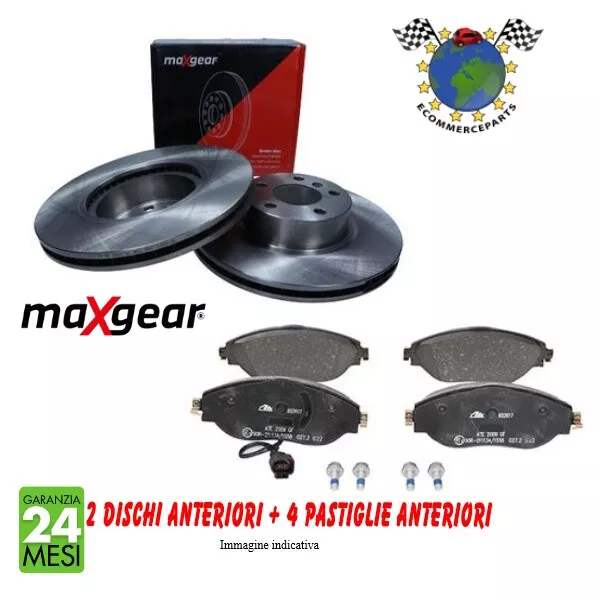 Kit dischi freno + Pastiglie Ant Maxgear per SEAT TOLEDO I VW GOLF III VE #lx