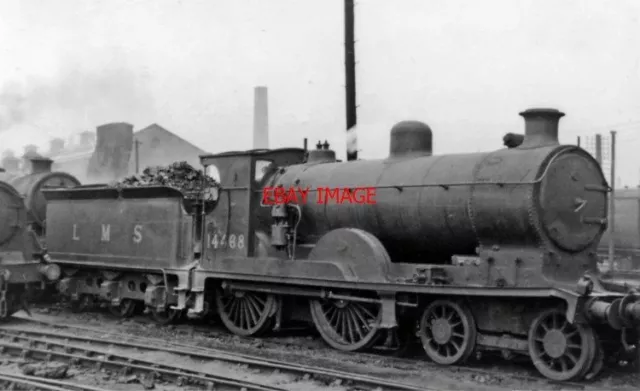 Photo  Lms Caledonian 928 Class 4-4-0 14468 1948 At Polmadie Loco Depot