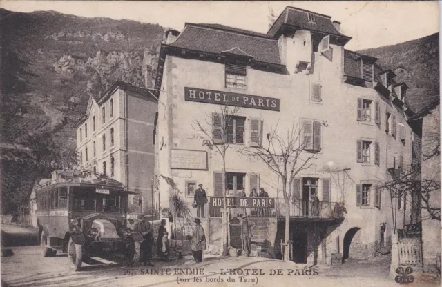 48 : CP SAINTE-ENIMIE - L'HOTEL DE PARIS (autobus Millau-Florac)