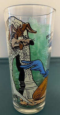 wile e coyote pepsi glass