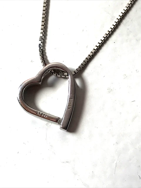 STERLING SILVER Hot Diamonds Love Heart Romantic HDIA 925 Pendant Necklace 46cm 19.99 PicClick UK