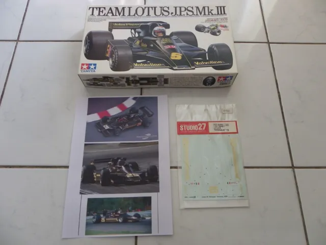 Tamiya 1/20 Team Lotus JPS MKIII + decals "Hector Rebaque" 1978