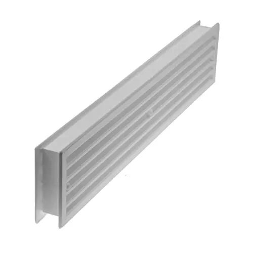 HVAC OV 17.7 x 3.6 Inch Door Air Vent Grille Two Sided Ventilation Cover - White