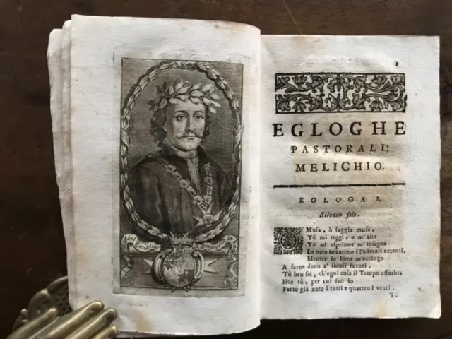 Raro Poesia De Angelis Bauco Boville Frosinone Melchiorre Piperno Ferentino 1723