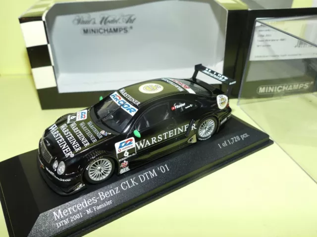 Mercedes Clk N°6 Dtm 2001 M. Faessler Minichamps 1:43