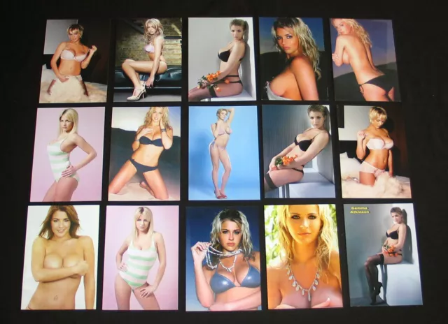 15 Cp Gemma Atkinson Actrice Mannequin Mode Pin-Up Modele Photo Charme Lingerie