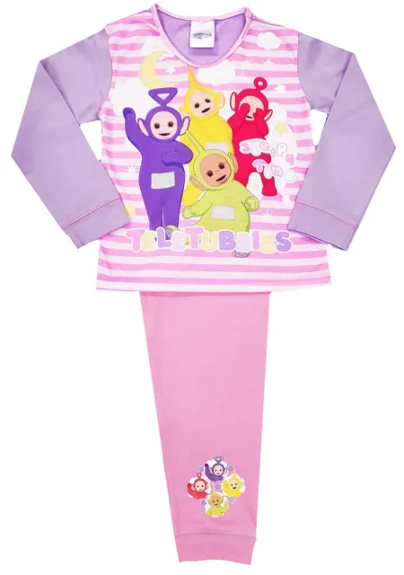 Girls Baby Teletubbies Pyjamas Toddler Character Nightwear 12 Mths - 4 Years