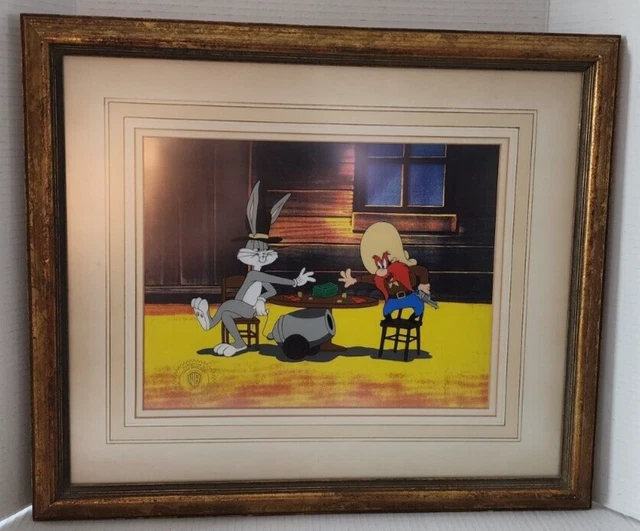 Looney Tunes "Loaded Hands" LE Cel Custom Framed With COA