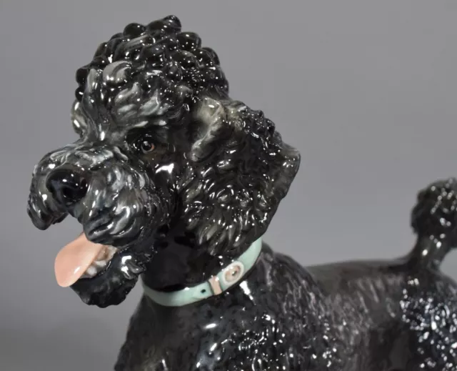 Eschenbach Kärner großer Pudel Hund Dog Figur figure Porzellan Porzellanfigur