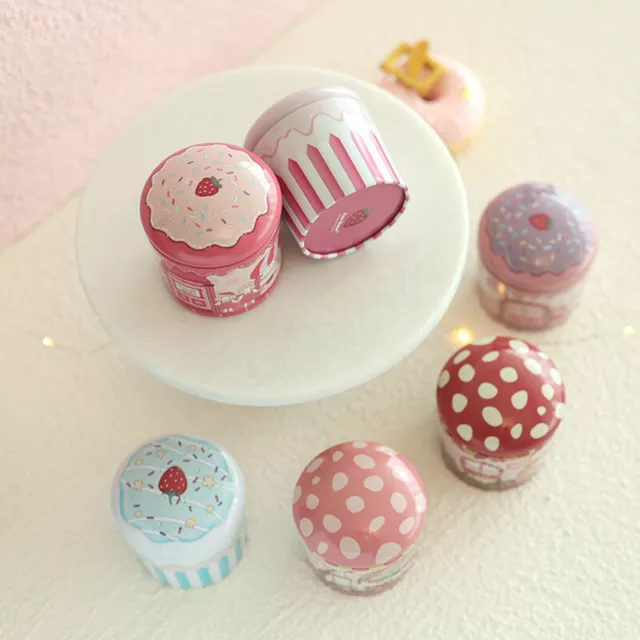Drum-Shaped Candy Cookie Wedding Packaging Tin Box Small Metal Tea Storage BYYB