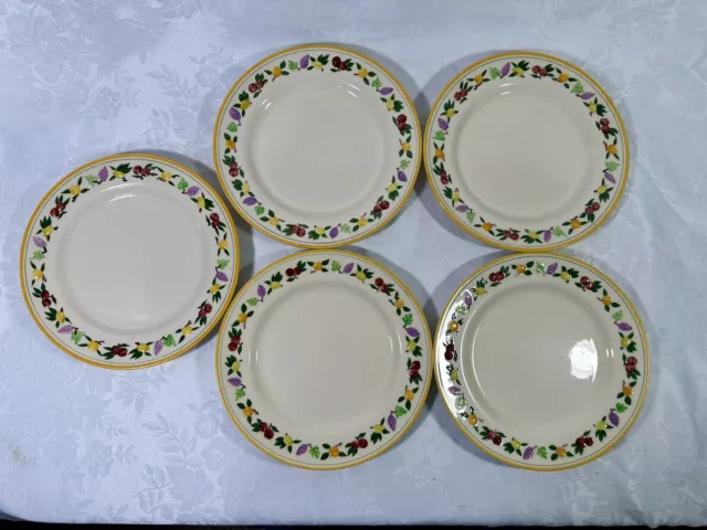 (5) Franciscan Small Fruit Salad Plates 1948-1951