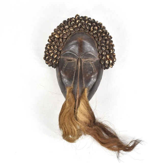 Dan Bird Mask With Beard Wood African Art