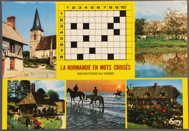 Cp :  La Normandie En Mots Croises (140)