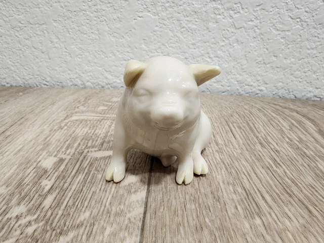 BELLEEK 160th Anniversary Pink Pig  714/950 Rare Small Ireland 1857-2017