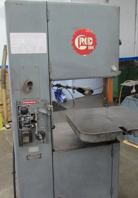 GROB Variable  Metal Cutting Vertical Band Saw, 18" USED