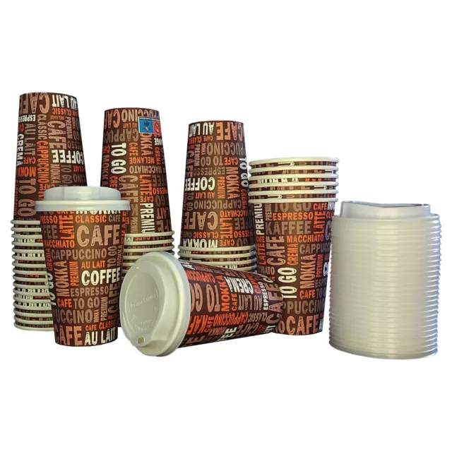 Kaffeebecher to go Pappbecher coffee to go Becher 400ml 16oz Papierbecher