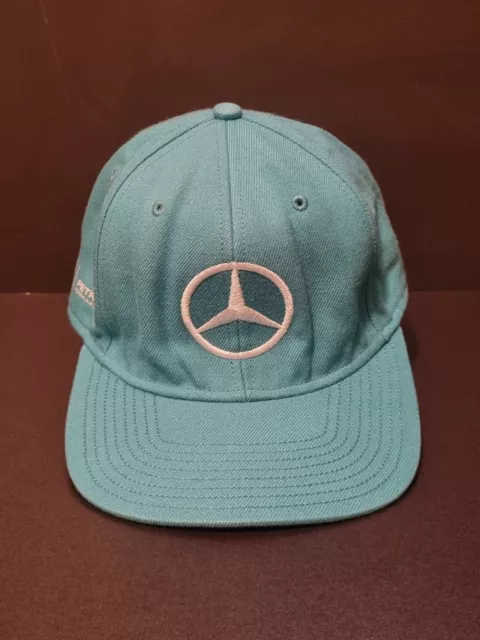 Mercedes Benz AMG Petronas Monster Energy Snapback Cap Hat Teal F1 Team VGC 3