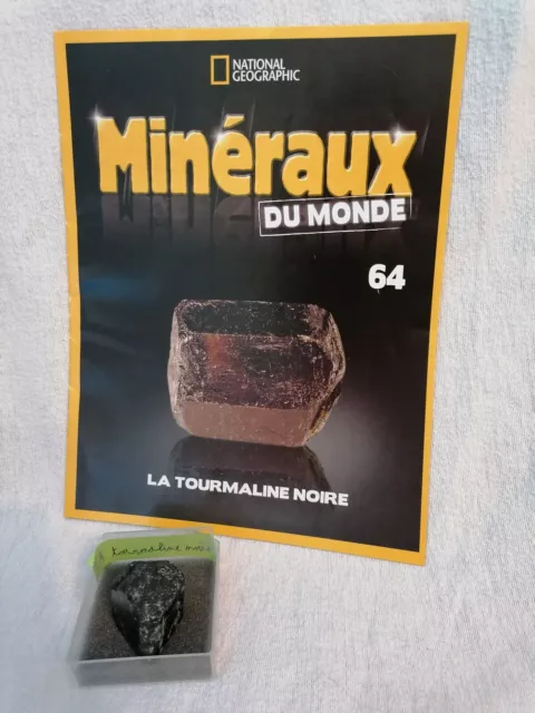 Collection Minéraux du monde n°64 La Tourmaline Noire National Géographique