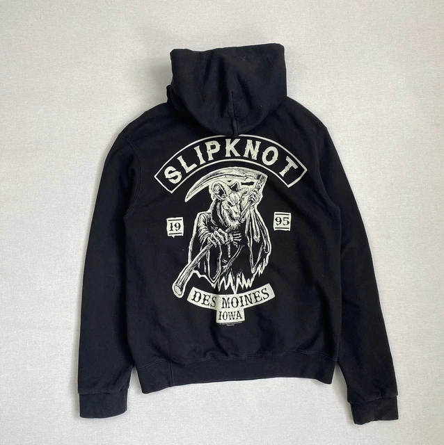 Mens Vintage Slipknot Des Moines Iowa Hoodie size S