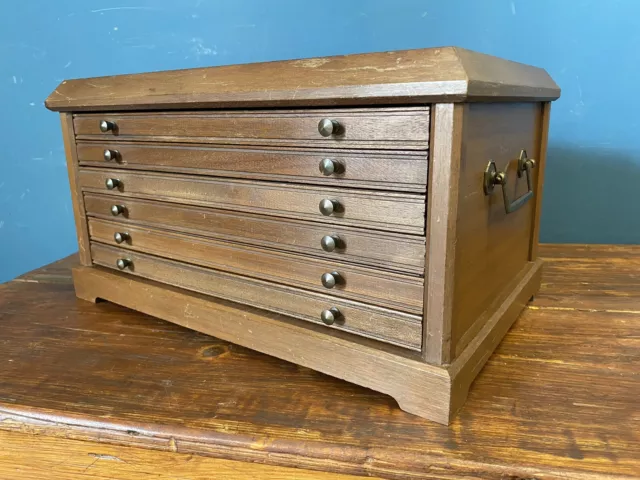 coin collectors table top cabinet