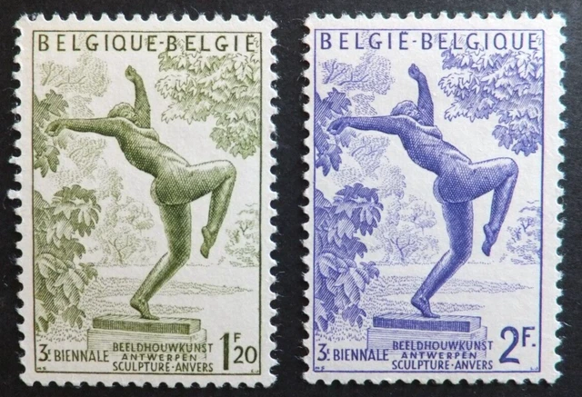 Postfrische Briefmarken aus Belgien, 1955, M.Nr. 1018/19                     10)