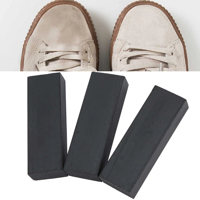 3pcs Scarpe Bianche Pulizia Eraser Rimozione Macchie Polishing Leather Shoes Cle