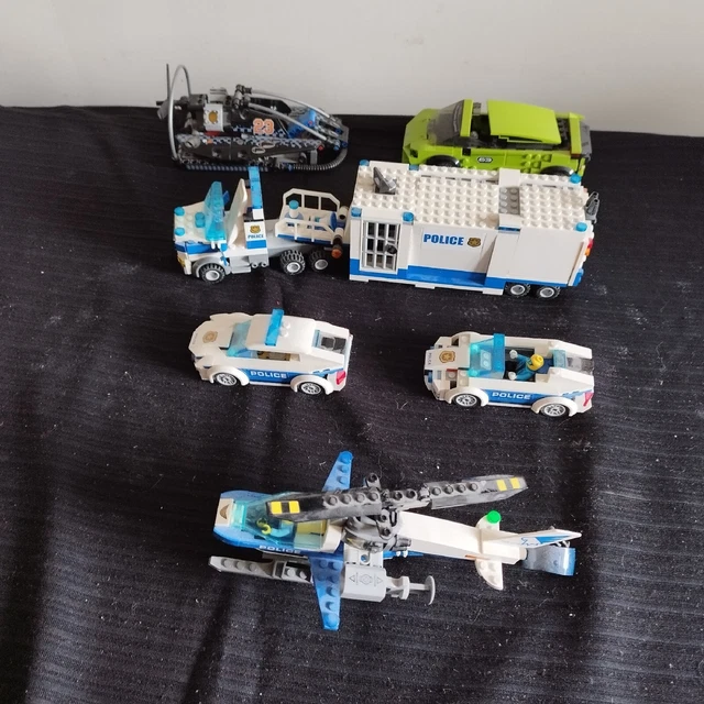 Lot de Légo police et autres véhicules + personnages figurines.collection jouets